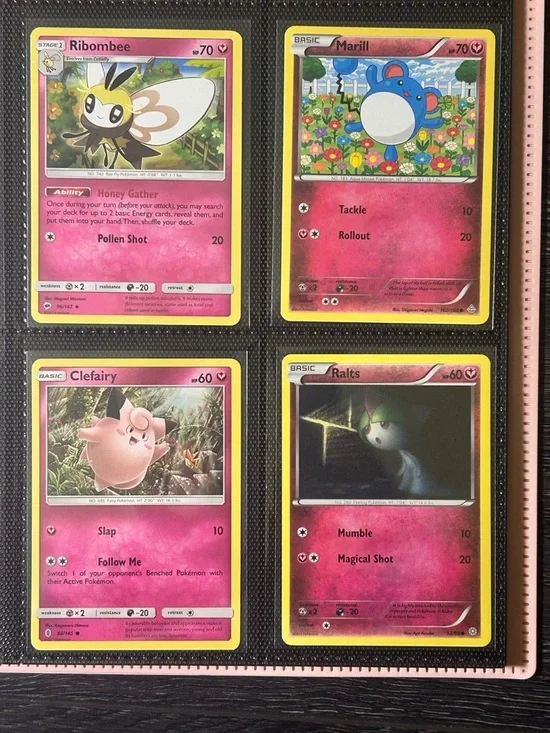 Pokémon Cutie Cards Fairy Type - 9 Cards Non-holo - Picture 4 of 7